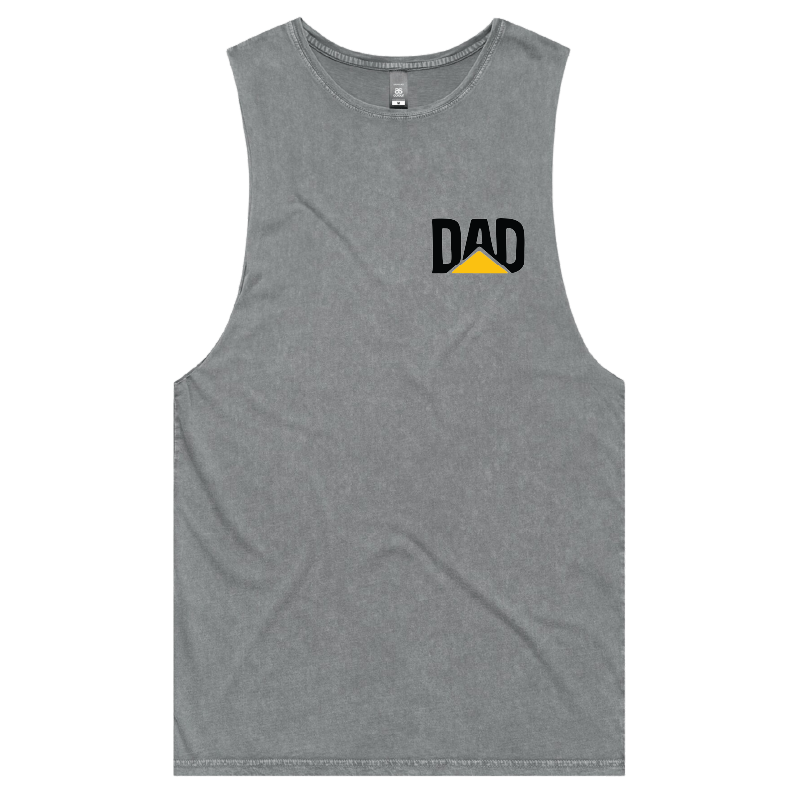 S / Ash / Small Front Design CAT Dad ๐ง๐ - Tank