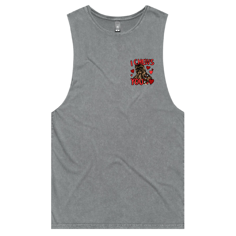 S / Ash / Small Front Design Chewie Love ๐๐น โ Tank