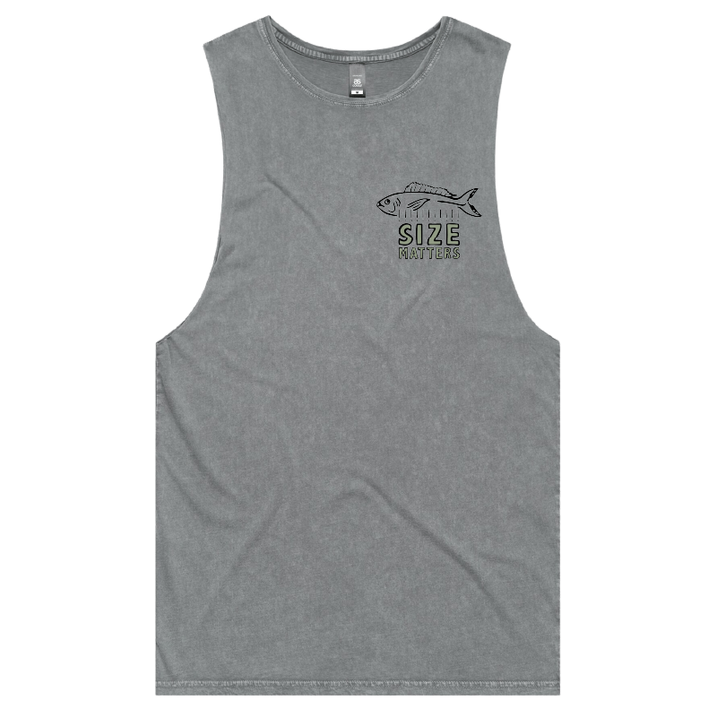 S / Ash / Small Front Design Size Matters ๐๐ โ Tank