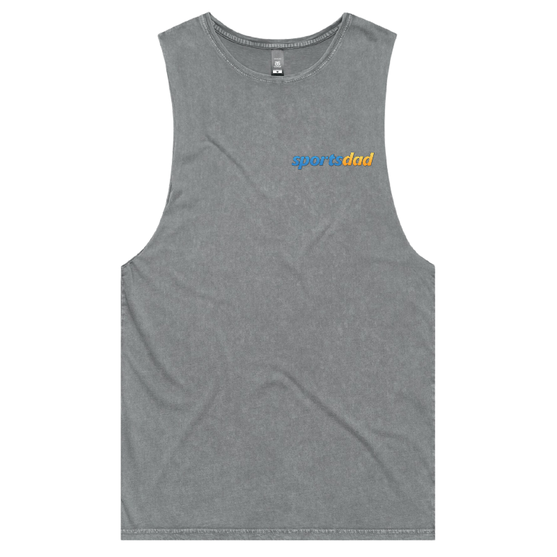 S / Ash / Small Front Design SportsDad ๐ธ๐บ - Tank