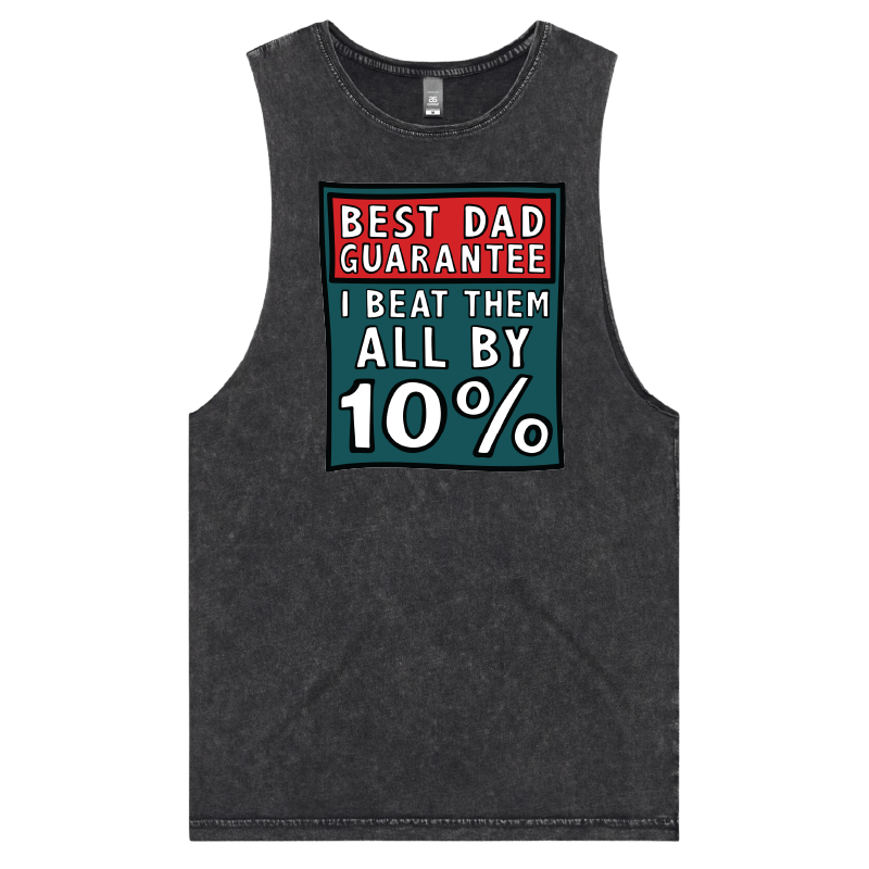 S / Black / Large Front Design Best Dad Guarantee ๐จ - Tank