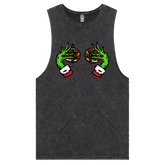 S / Black / Large Front Design Grinch Nips 🟢🟢 - Tank