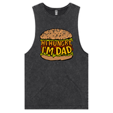 S / Black / Large Front Design Hi Hungry, I'm Dad ๐ - Tank