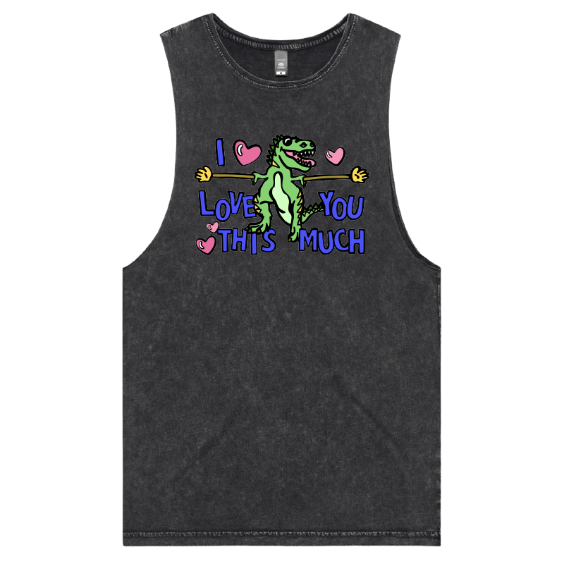 S / Black / Large Front Design Love You This Much ๐ฆ๐ โ Tank
