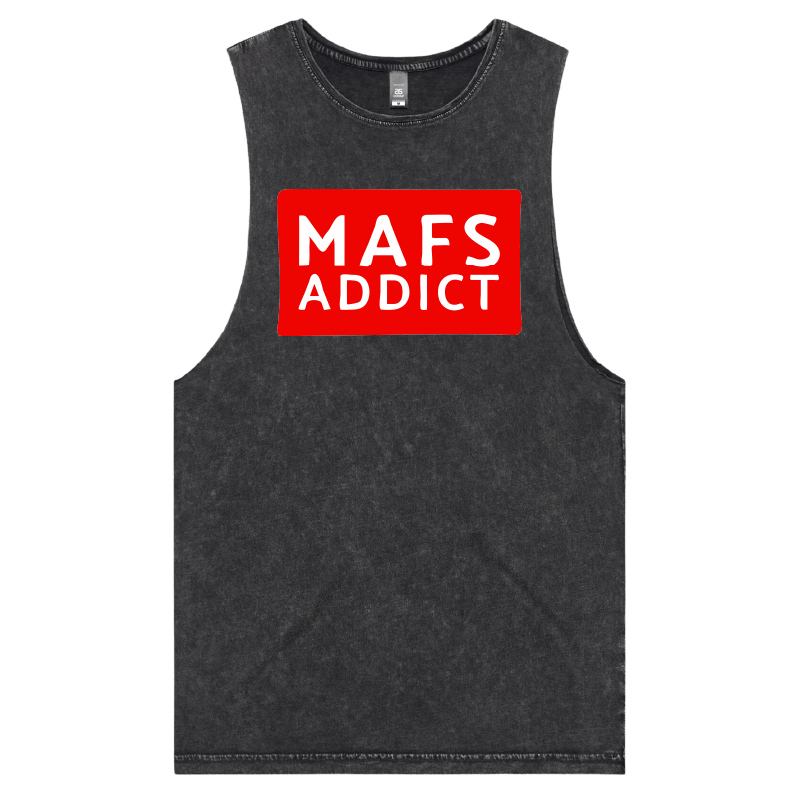 S / Black / Large Front Design MAFS Addict ๐๐๏ธ โ Tank