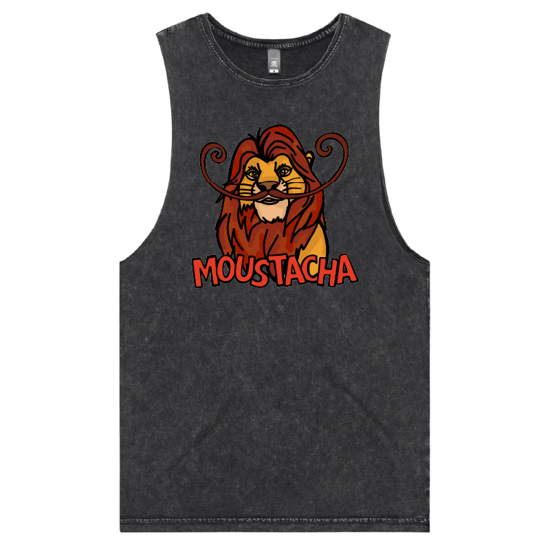 S / Black / Large Front Design Moustacha ๐ฆ๐จ - Tank