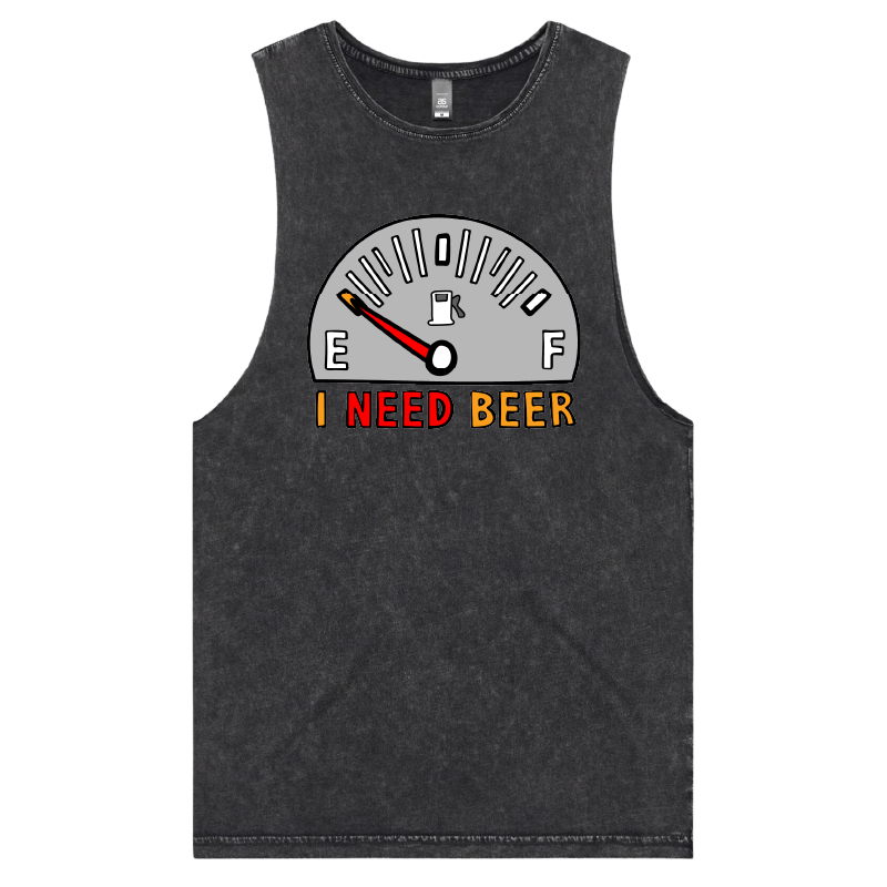 S / Black / Large Front Design Need Beer ๐บโฝ โ Tank