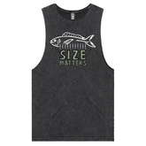 S / Black / Large Front Design Size Matters ๐๐ โ Tank