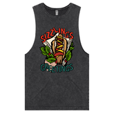 S / Black / Large Front Design Sizzlin's Greetings ๐ญ๐
 - Tank