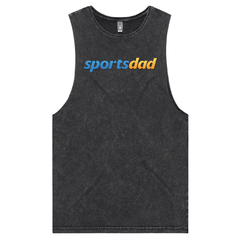 S / Black / Large Front Design SportsDad ๐ธ๐บ - Tank