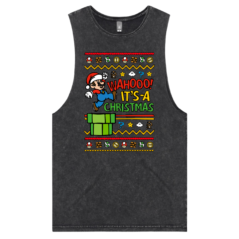 S / Black / Large Front Design Super Christmas ๐๐
- Tank