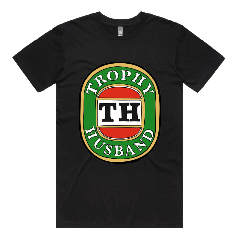 S / Black / Large Front Design Trophy Husband Victor Bravo ๐บ๐ โ Men's T Shirt