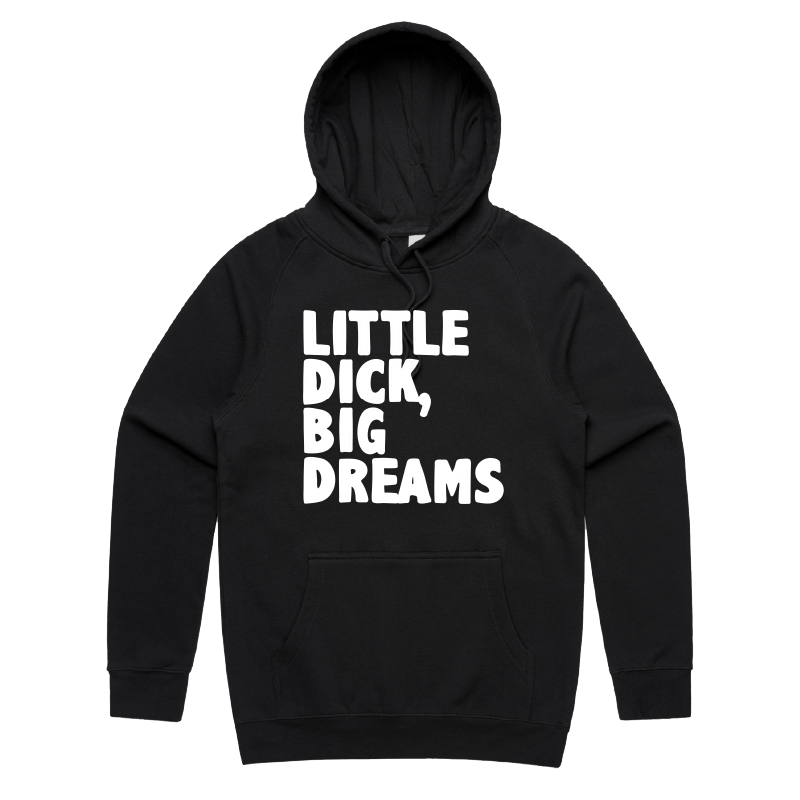 S / Black / Large Front Print Big Dreamer ๐๐ญ โ Unisex Hoodie