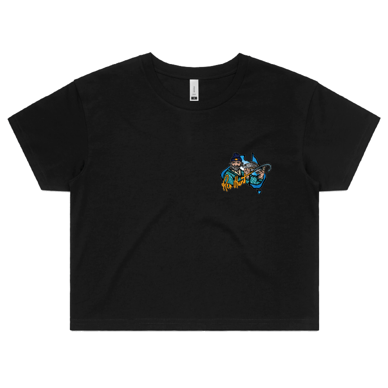 S / Black Rex Hunt Fishing 🎣🛥️ - Women's Crop Top