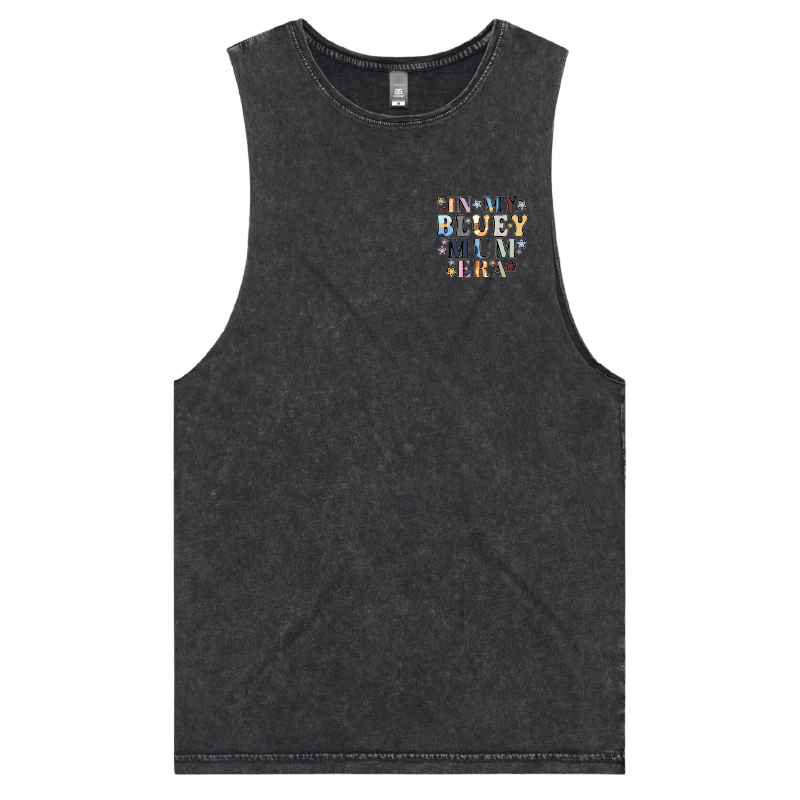 S / Black / Small Front Design Bluey Mum Era โ Tank