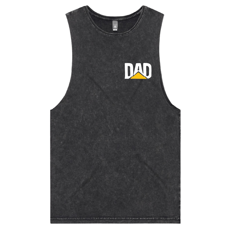 S / Black / Small Front Design CAT Dad ๐ง๐ - Tank