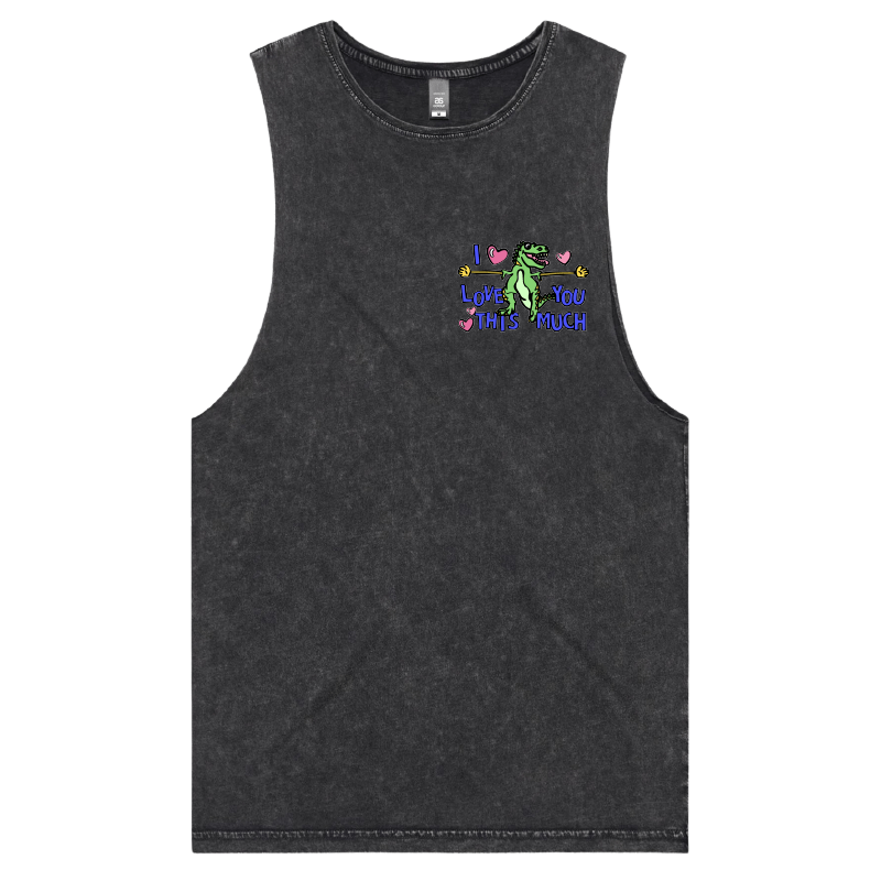 S / Black / Small Front Design Love You This Much ๐ฆ๐ โ Tank