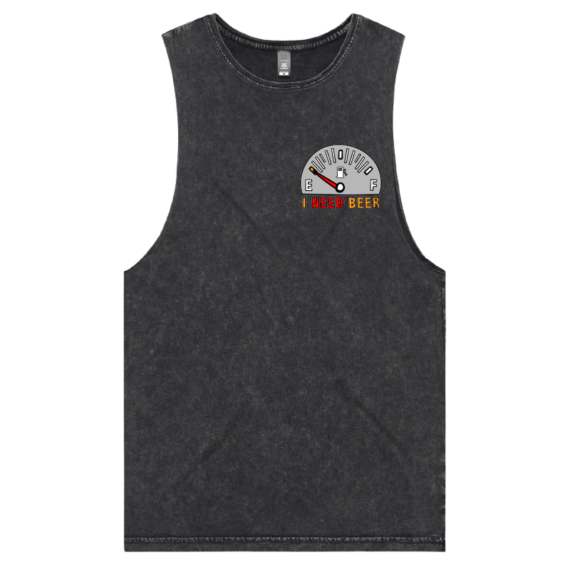 S / Black / Small Front Design Need Beer ๐บโฝ โ Tank
