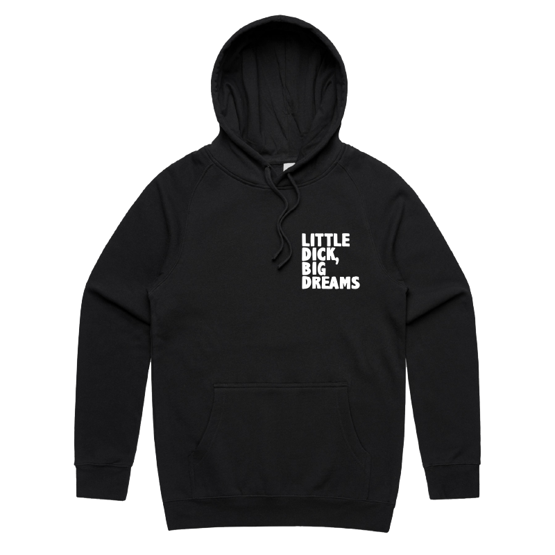 S / Black / Small Front Print Big Dreamer ๐๐ญ โ Unisex Hoodie