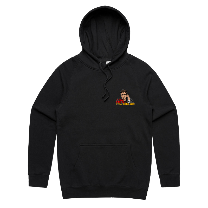 S / Black / Small Front Print I will find beer ๐ญ๐ป - Unisex Hoodie