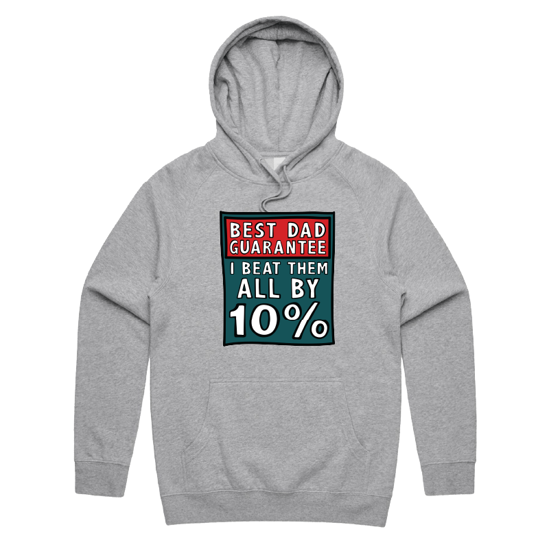 S / Grey / Large Front Design Best Dad Guarantee 🔨 - Unisex Hoodie