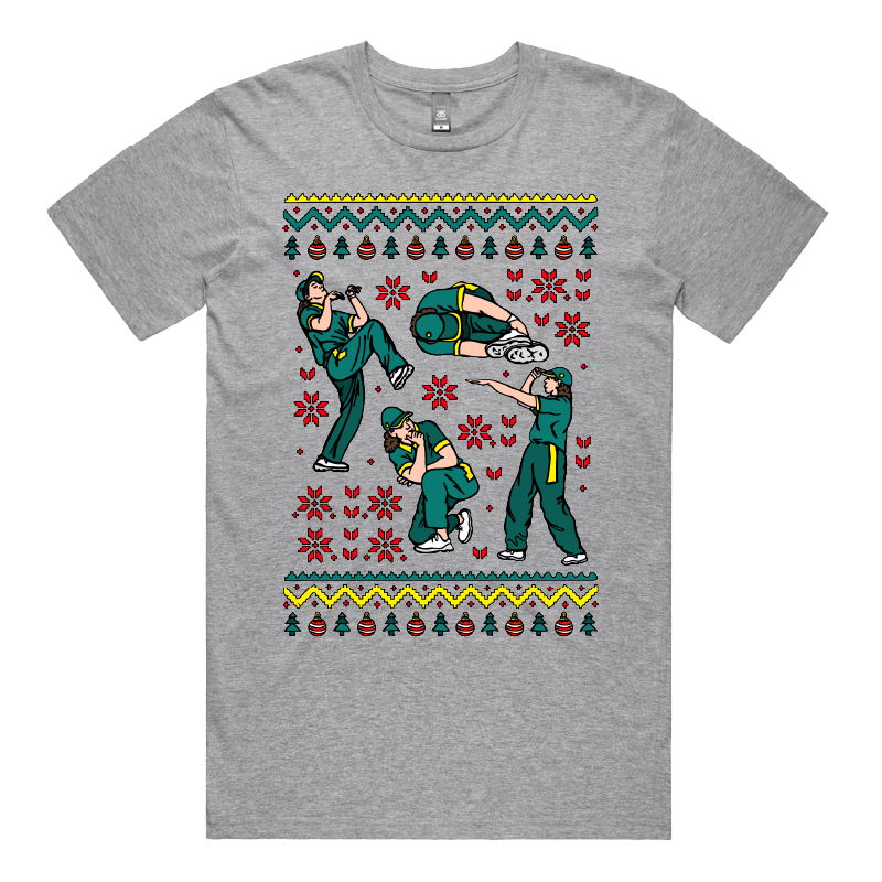 S / Grey / Large Front Design Raygun Sweater ๐โ - Men's T Shirt
