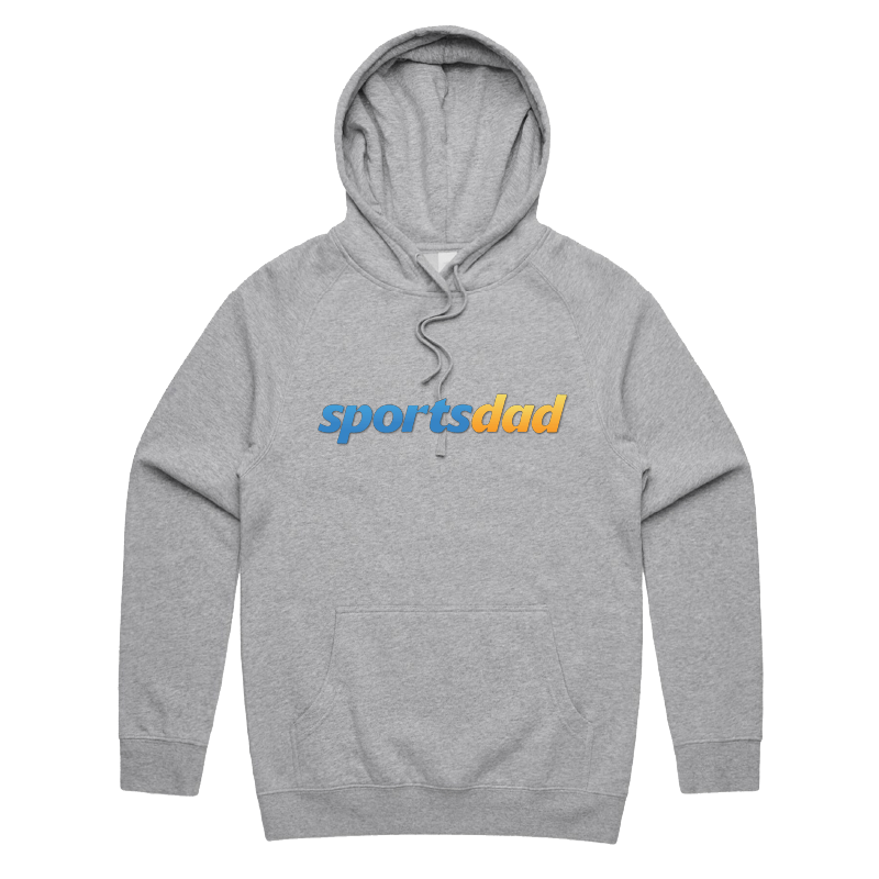 S / Grey / Large Front Print SportsDad ๐ธ๐บ - Unisex Hoodie