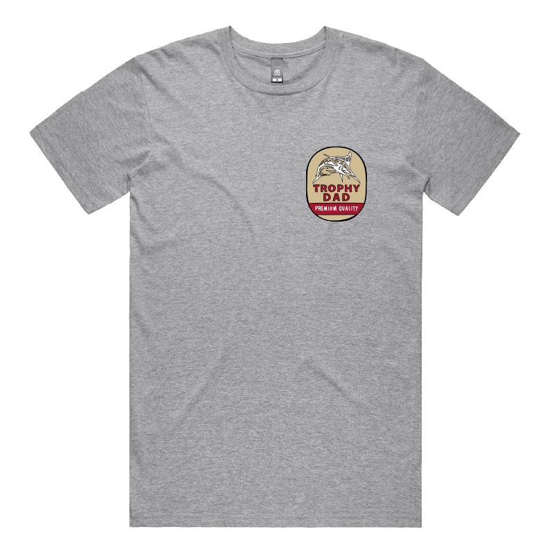 S / Grey / Small Front Design Trophy Dad Northern ๐บ๐ โ Men's T Shirt