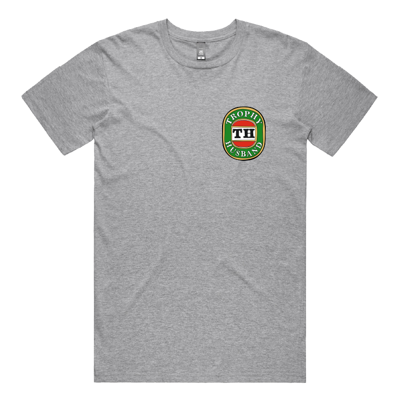 S / Grey / Small Front Design Trophy Husband Victor Bravo ๐บ๐ โ Men's T Shirt