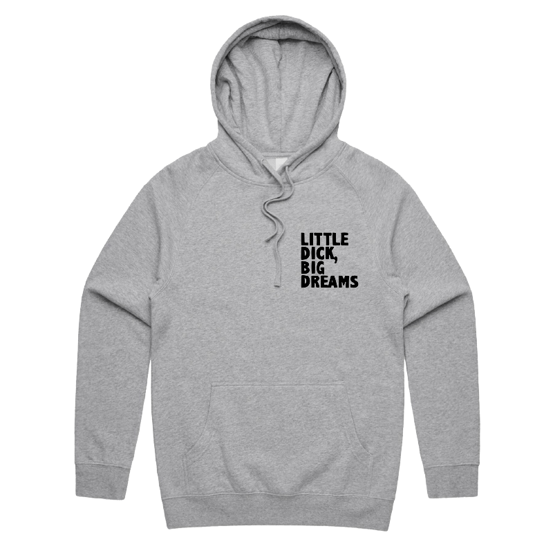 S / Grey / Small Front Print Big Dreamer ๐๐ญ โ Unisex Hoodie