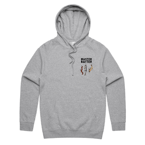 S / Grey / Small Front Print Master Baiter 🎣 - Unisex Hoodie