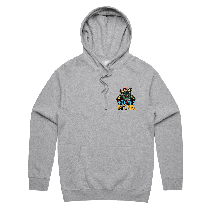 S / Grey / Small Front Print Not The Mama ๐ฆ๐ณ - Unisex Hoodie