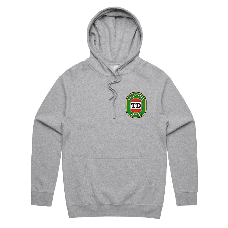 S / Grey / Small Front Print Trophy Dad Victor Bravo ๐บ๐ โ Unisex Hoodie