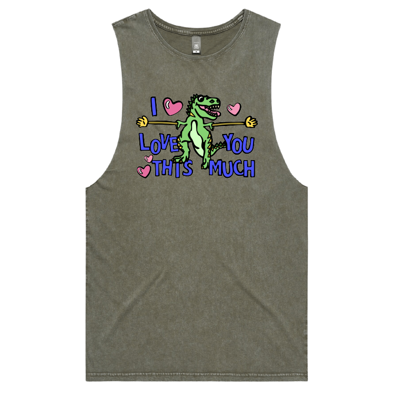 S / Moss / Large Front Design Love You This Much ๐ฆ๐ โ Tank