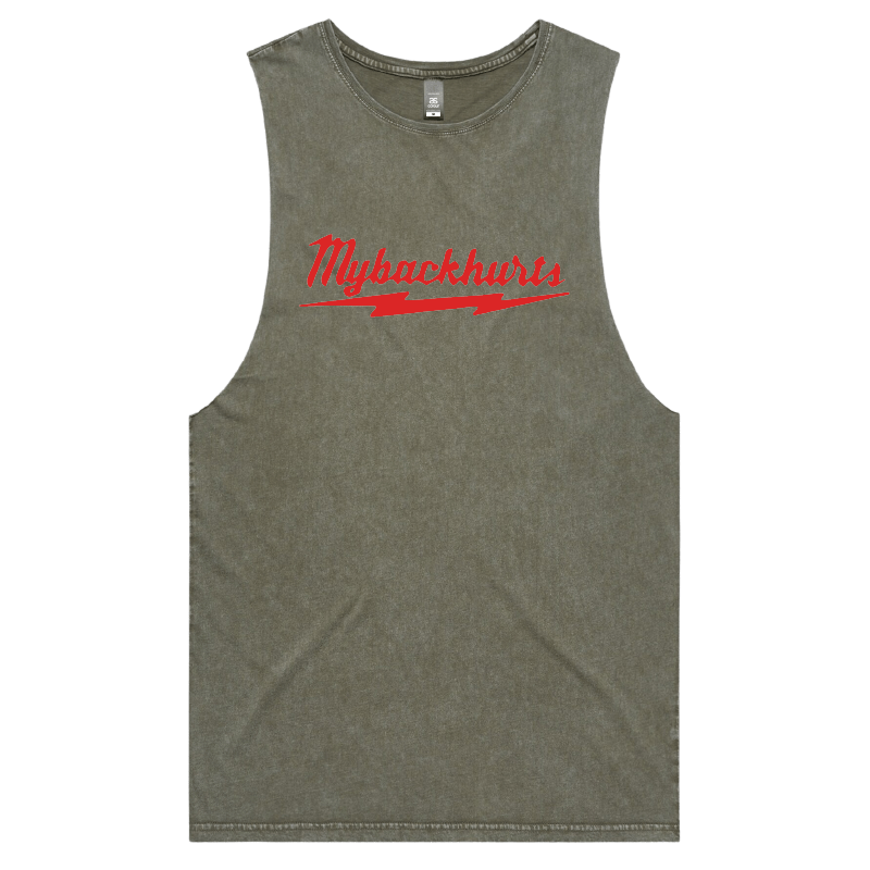 S / Moss / Large Front Design My Back Hurts ๐งฐ โ Tank