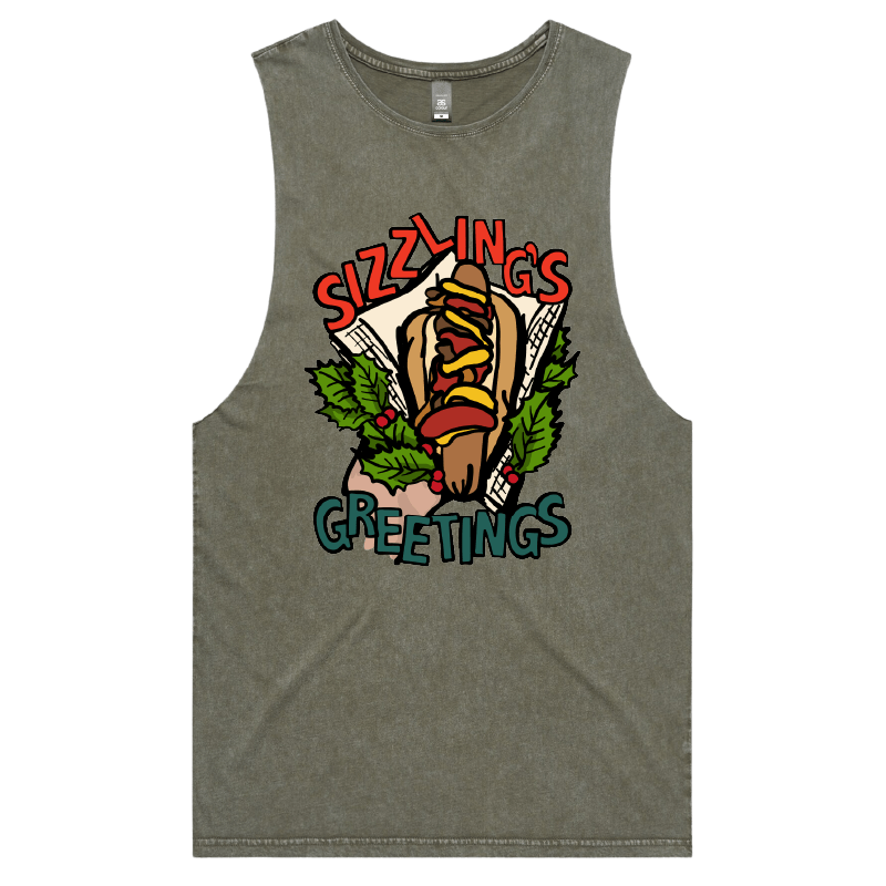 S / Moss / Large Front Design Sizzlin's Greetings ๐ญ๐
 - Tank
