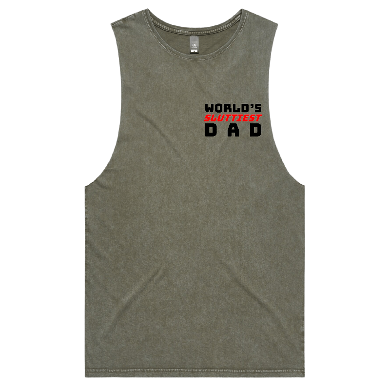 S / Moss / Small Front Design Baddie Daddy ๐ด๐ โ Tank