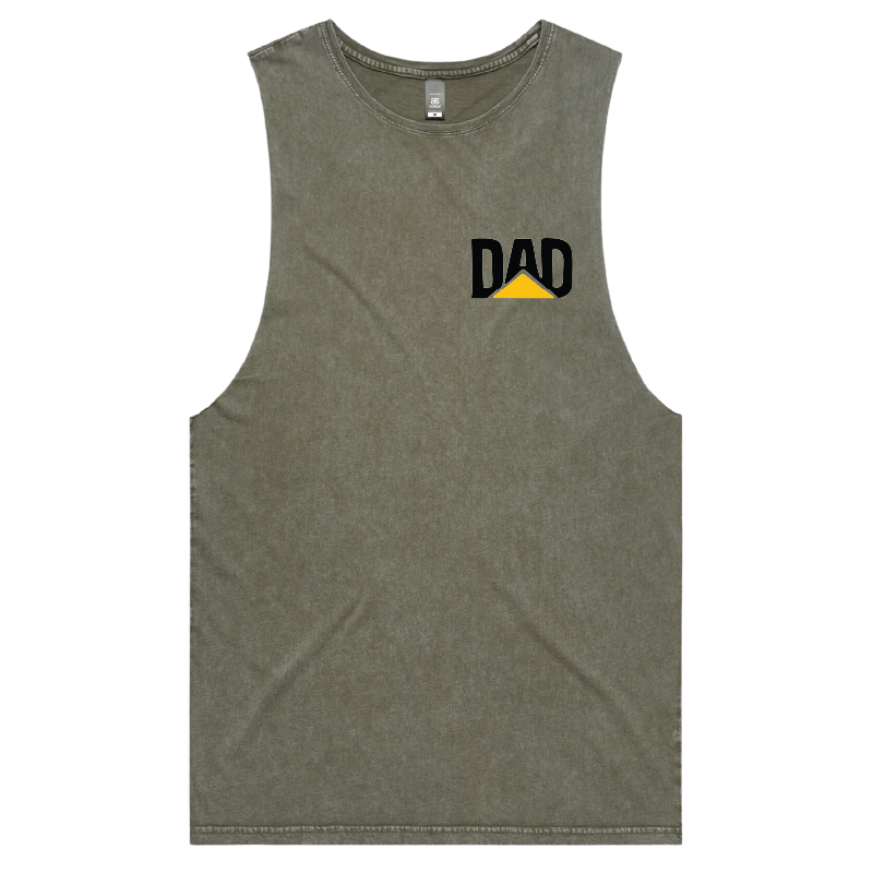 S / Moss / Small Front Design CAT Dad ๐ง๐ - Tank