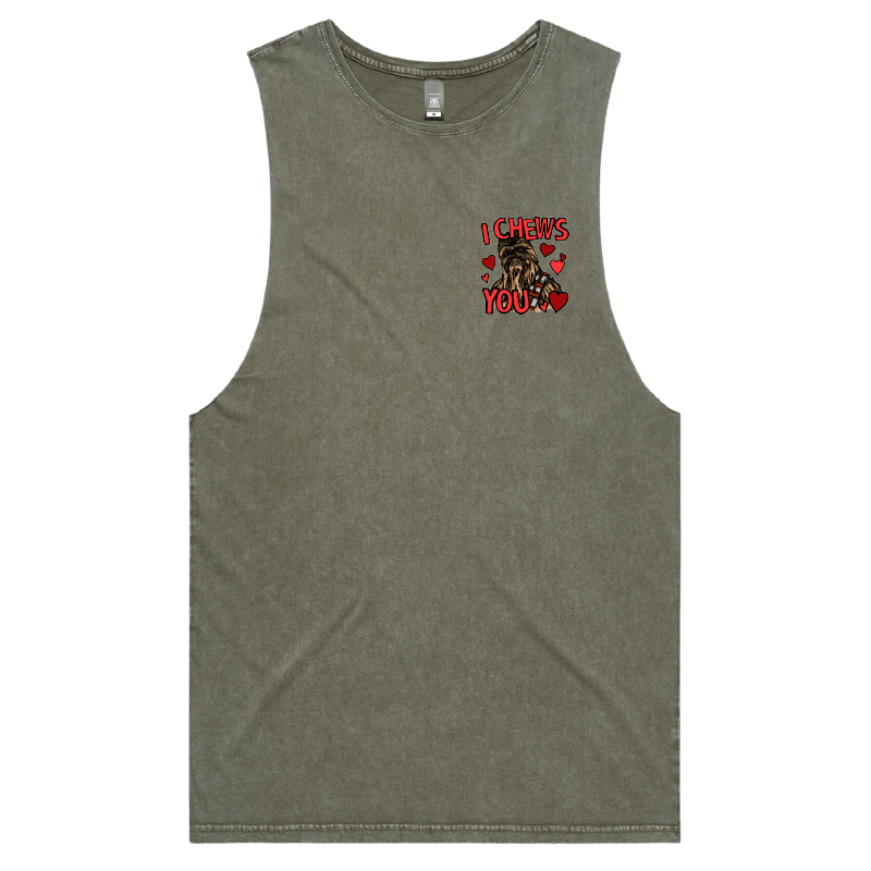 S / Moss / Small Front Design Chewie Love ๐๐น โ Tank