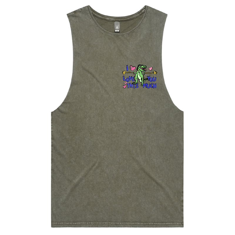 S / Moss / Small Front Design Love You This Much ๐ฆ๐ โ Tank