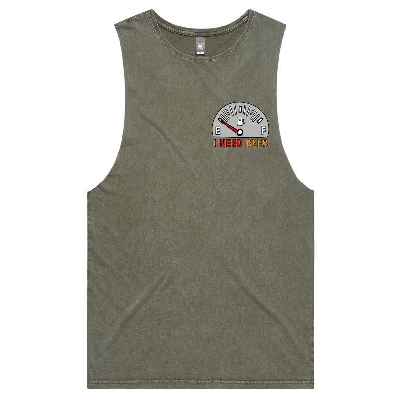 S / Moss / Small Front Design Need Beer ๐บโฝ โ Tank