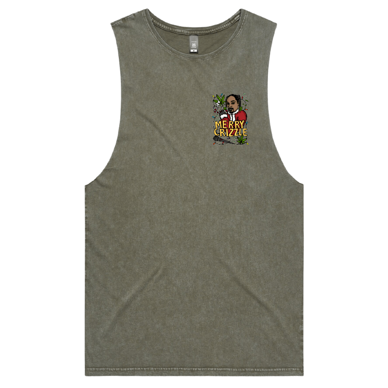 S / Moss / Small Front Design Snoop Crizzle ๐ฅ๐ - Tank