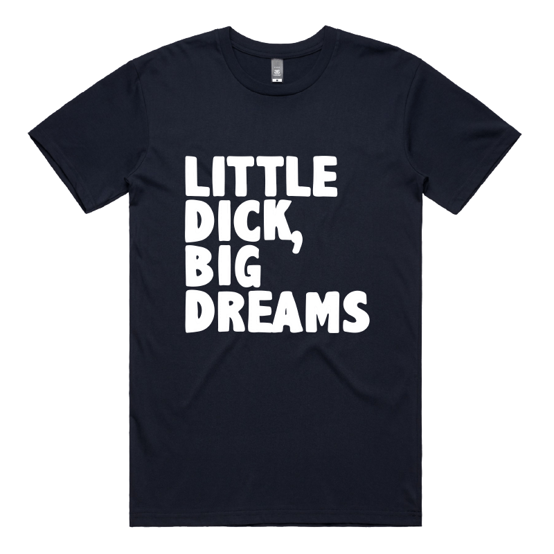 S / Navy / Large Front Design Big Dreamer ๐๐ญ โ Men's T Shirt