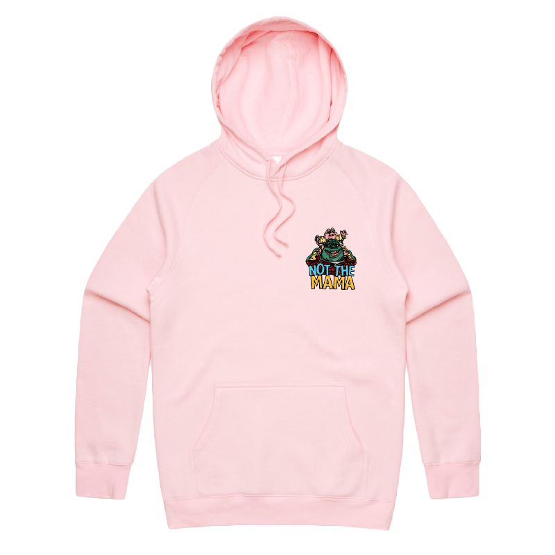 S / Pink / Small Front Print Not The Mama ๐ฆ๐ณ - Unisex Hoodie
