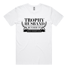 S / White / Large Front Design Runner Up Husband 👨🥈 – Men's T Shirt