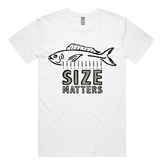 S / White / Large Front Design Size Matters ๐๐ โ Men's T Shirt