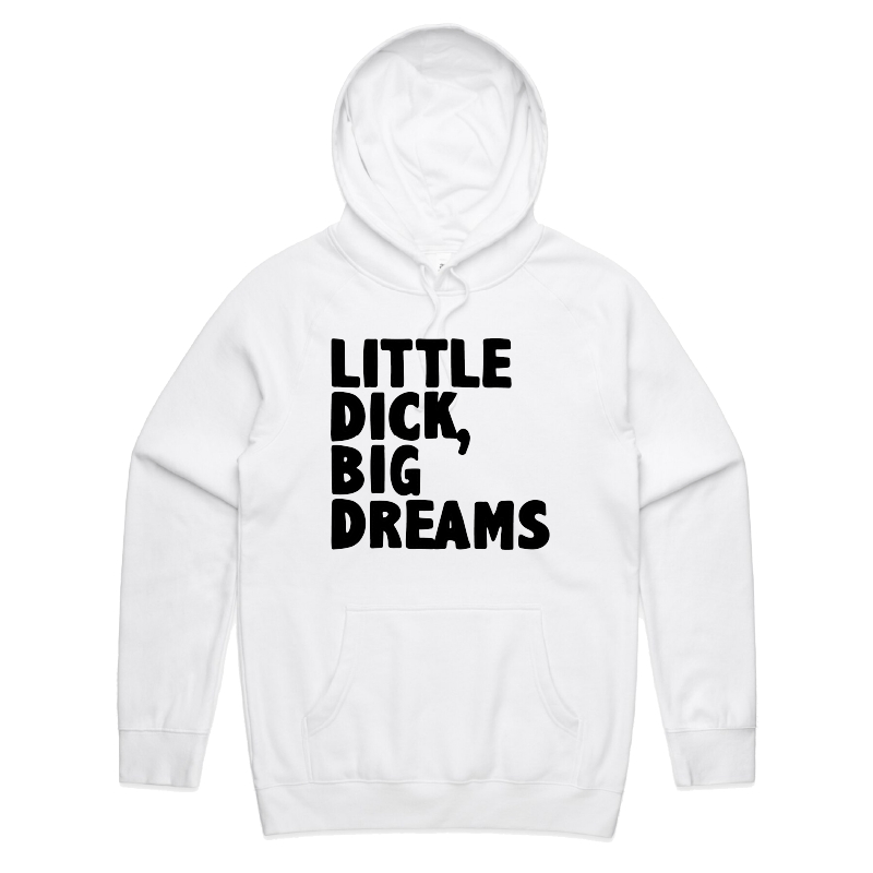 S / White / Large Front Print Big Dreamer ๐๐ญ โ Unisex Hoodie