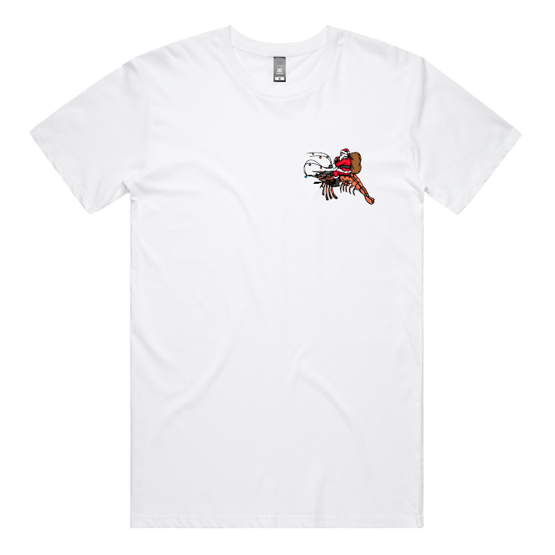 S / White / Small Front Design Prawndolph ๐ฆ๐ฆ - Men's T Shirt