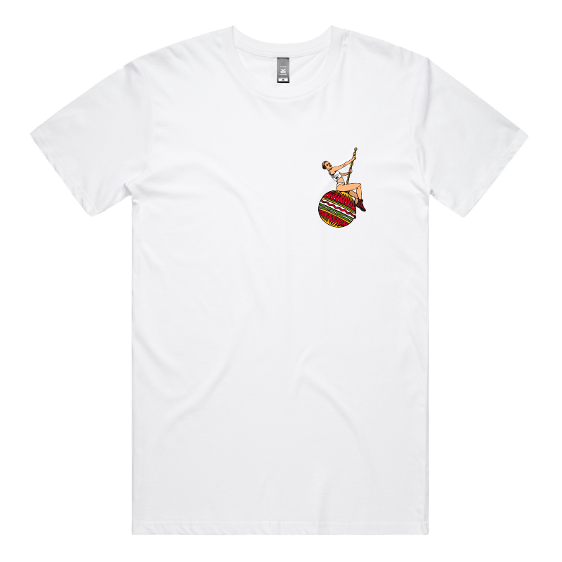 S / White / Small Front Design Wrecking Bauble ๐๐ฅ - Men's T Shirt