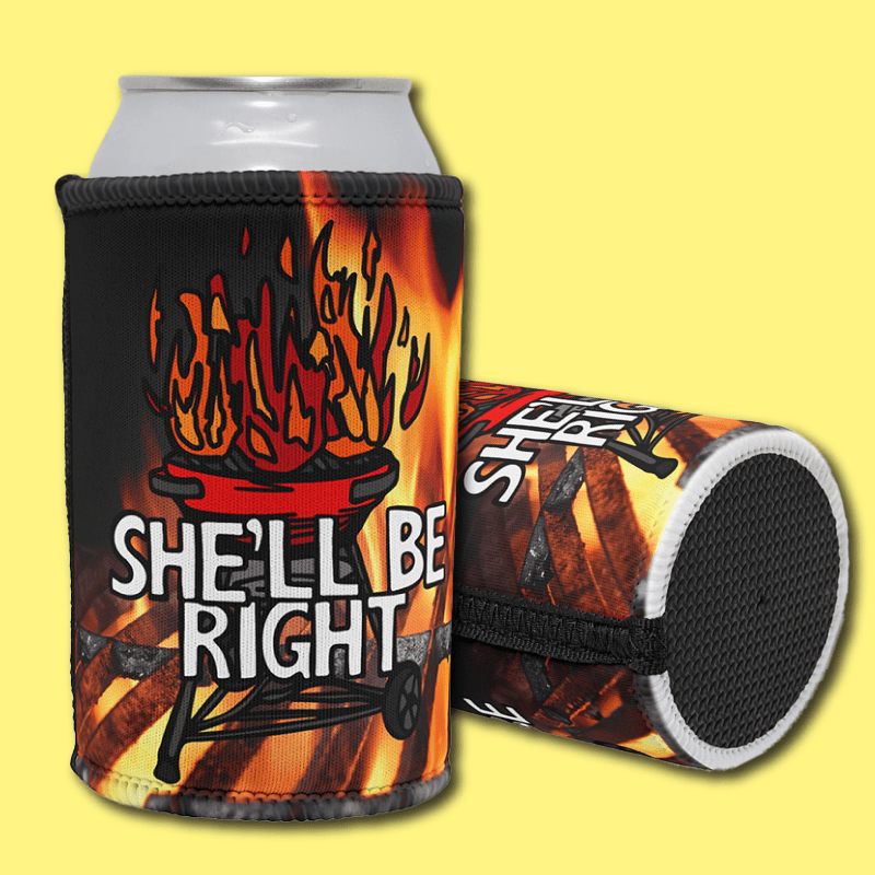 Sheโll Be Right BBQ ๐คท๐ฅ โ Stubby Holder